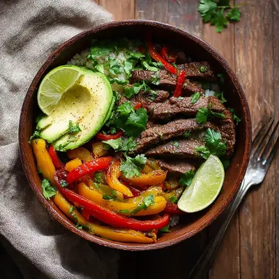 Low Carb Steak Fajita Bowl: Sizzling & Simple Weeknight Meal