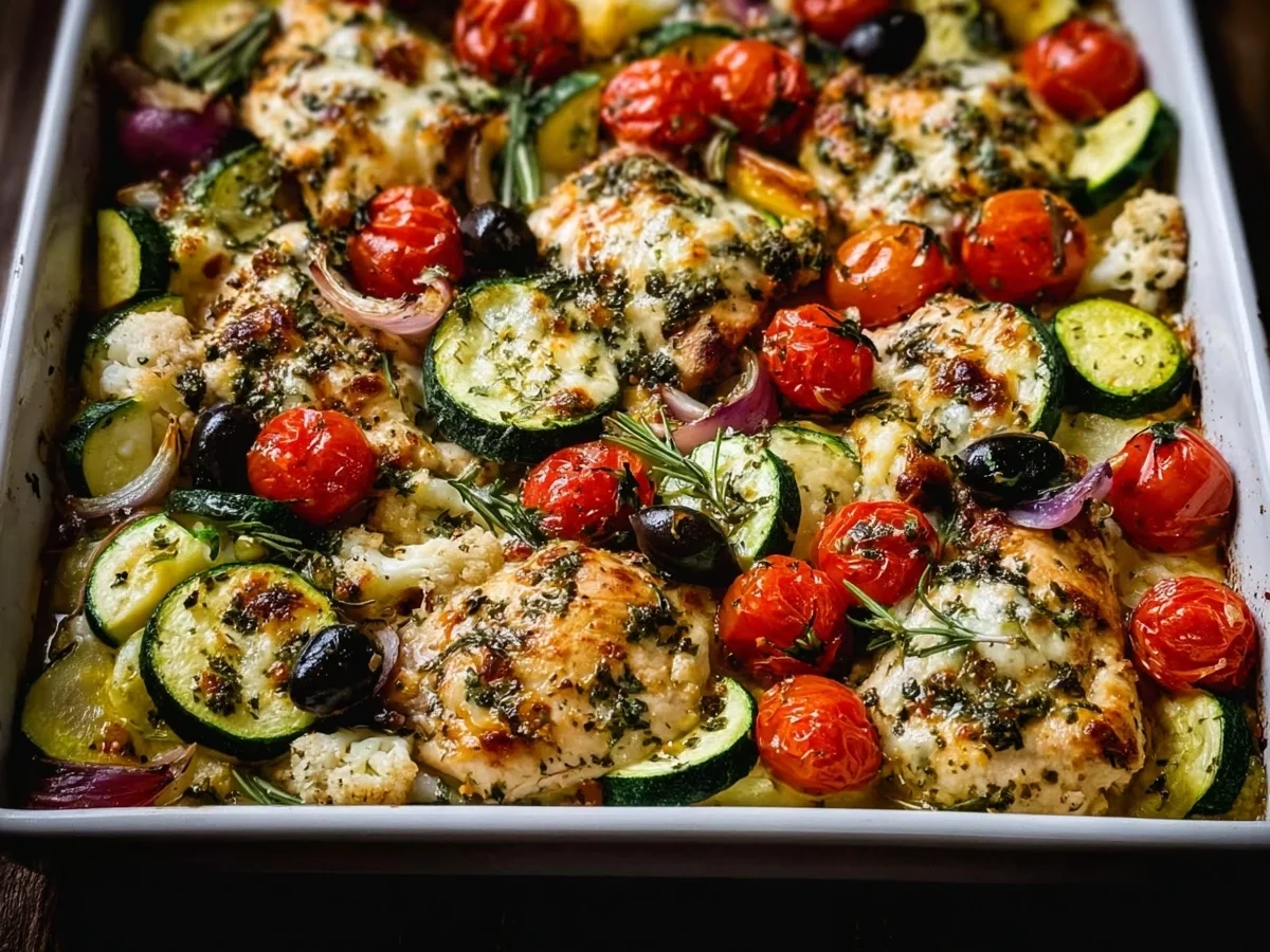 Mediterranean Chicken Zucchini Bake: Easy One-Pan Meal - Featured Image
