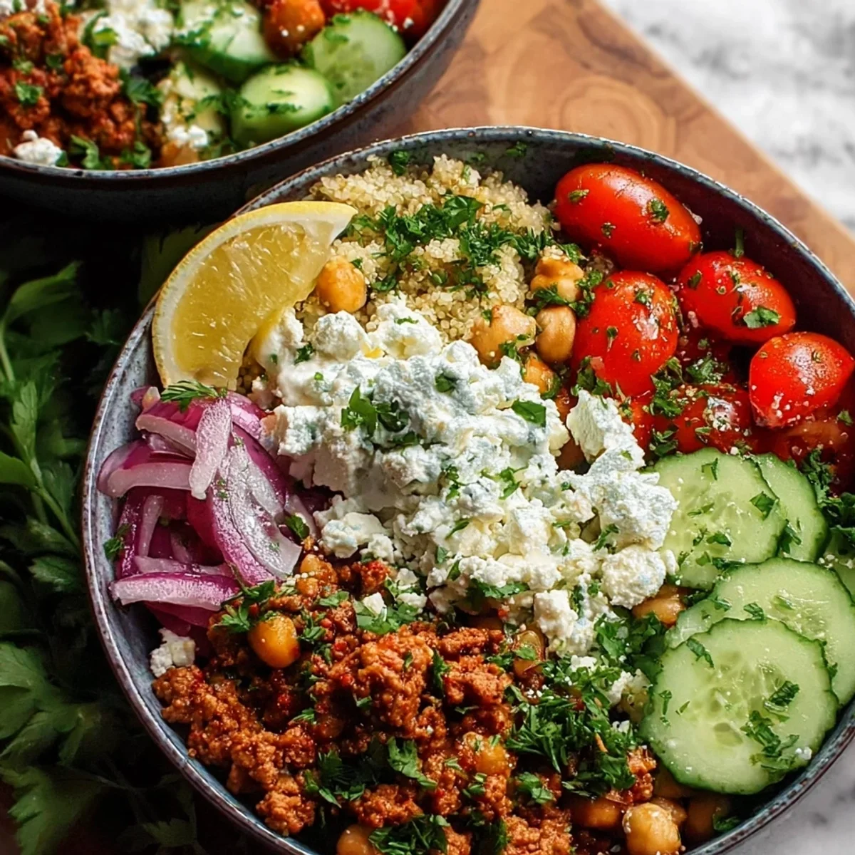 Mediterranean Ground Turkey Bowls: Healthy Meal Prep