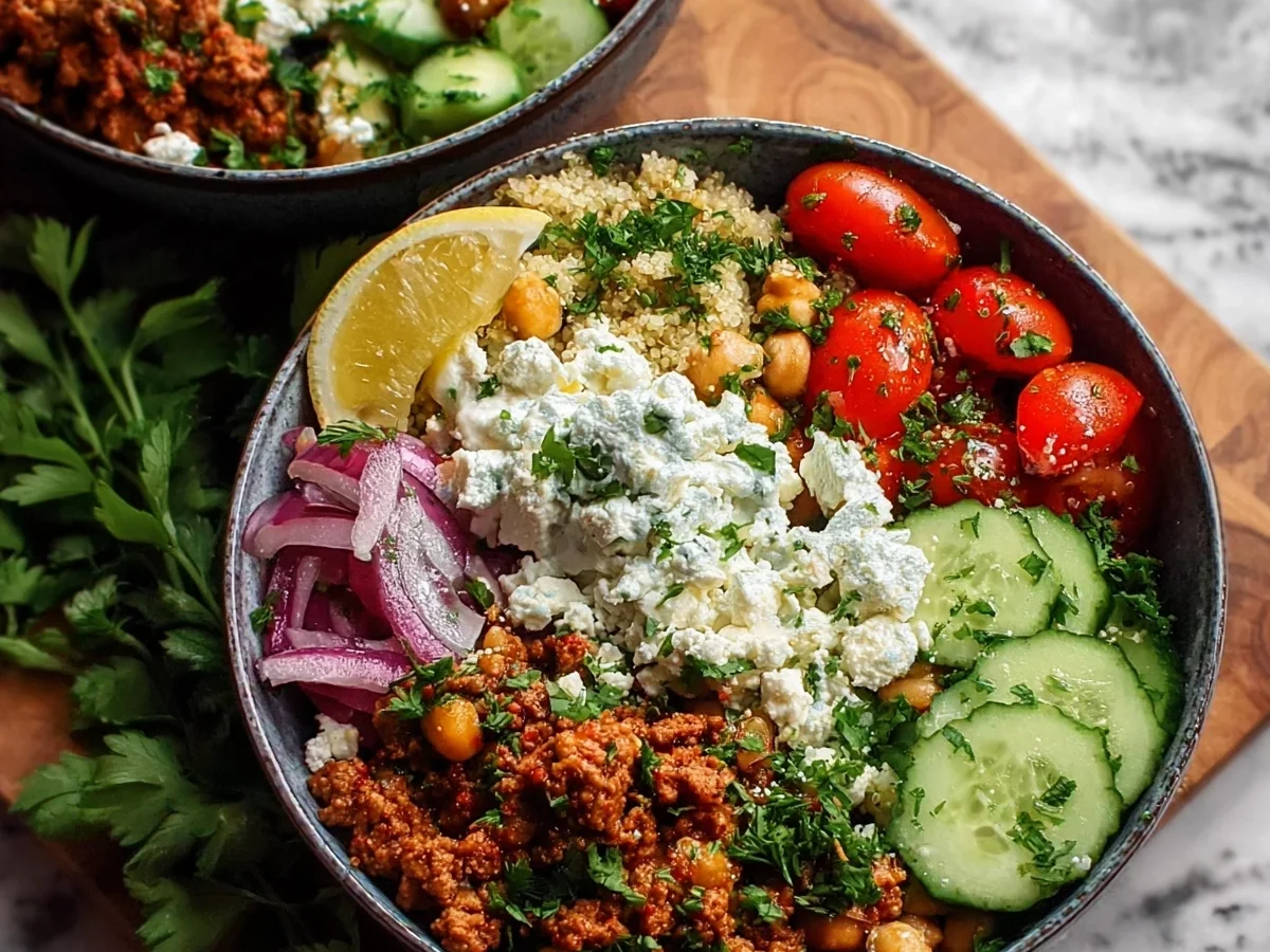 Mediterranean Ground Turkey Bowls: Healthy Meal Prep - Featured Image