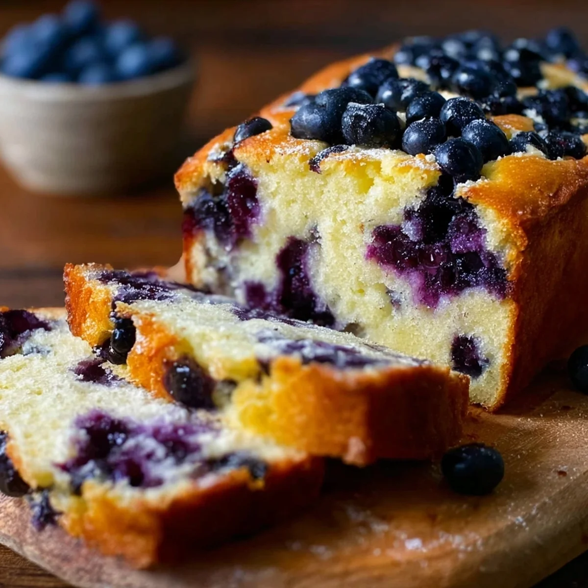 Moist Cottage Cheese Blueberry Bread Recipe