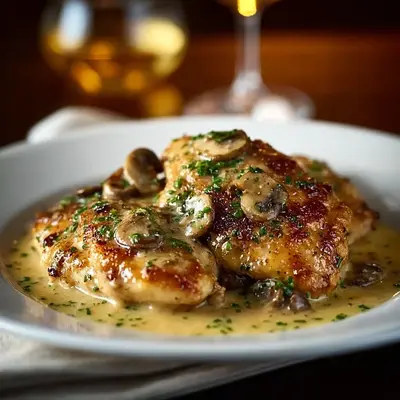 Mortons Chicken Christopher: Rich Garlic Cream