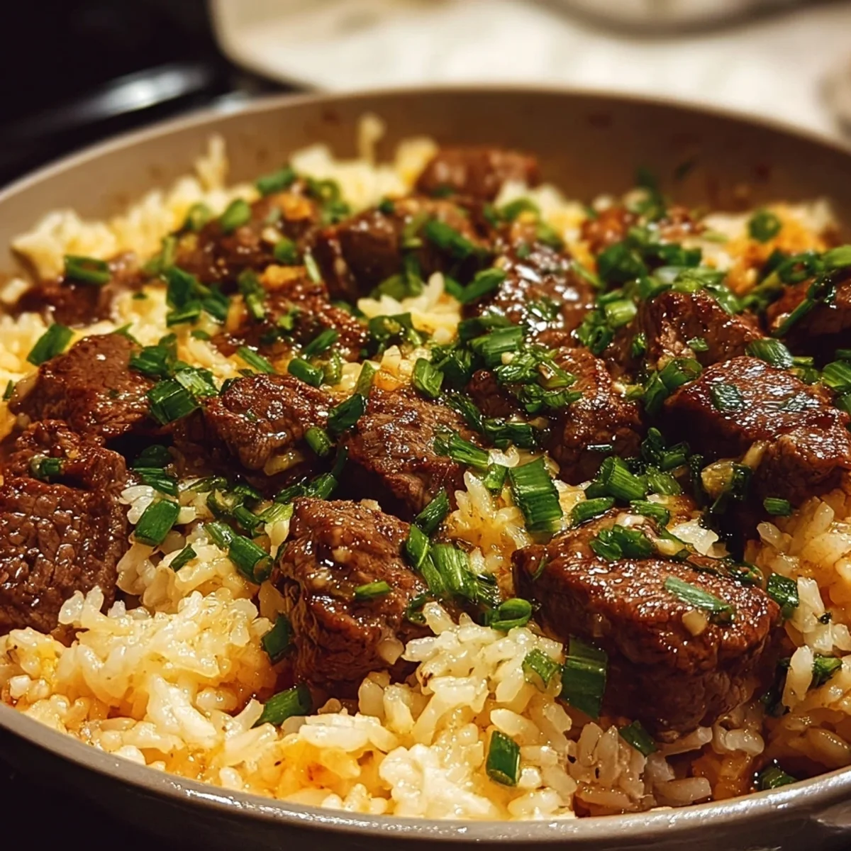 One-Pan Garlic Butter Beef Rice: Quick Dinner