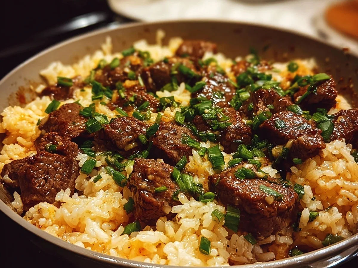One-Pan Garlic Butter Beef Rice: Quick Dinner - Featured Image