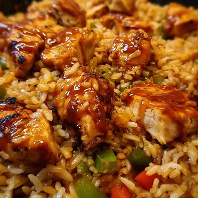 One-Pan Honey BBQ Chicken Rice: Easy Weeknight Dinner