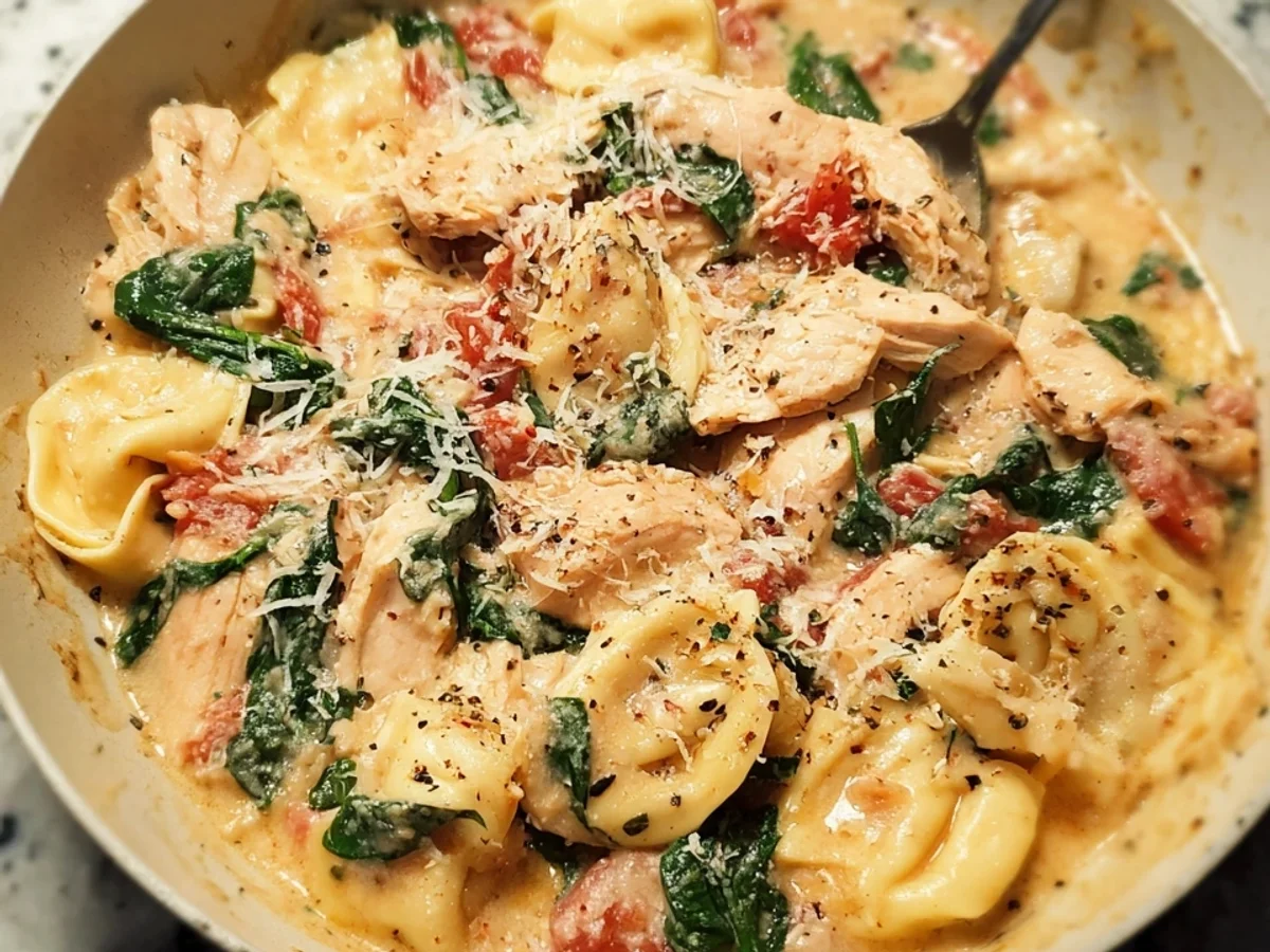 One Pan Tortellini with Chicken: Easy Weeknight Meal - Featured Image