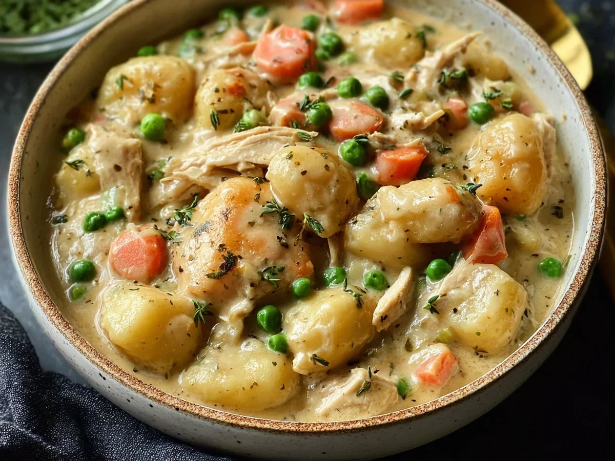 One Pot Gnocchi Chicken Pot Pie for Easy Dinners - Featured Image