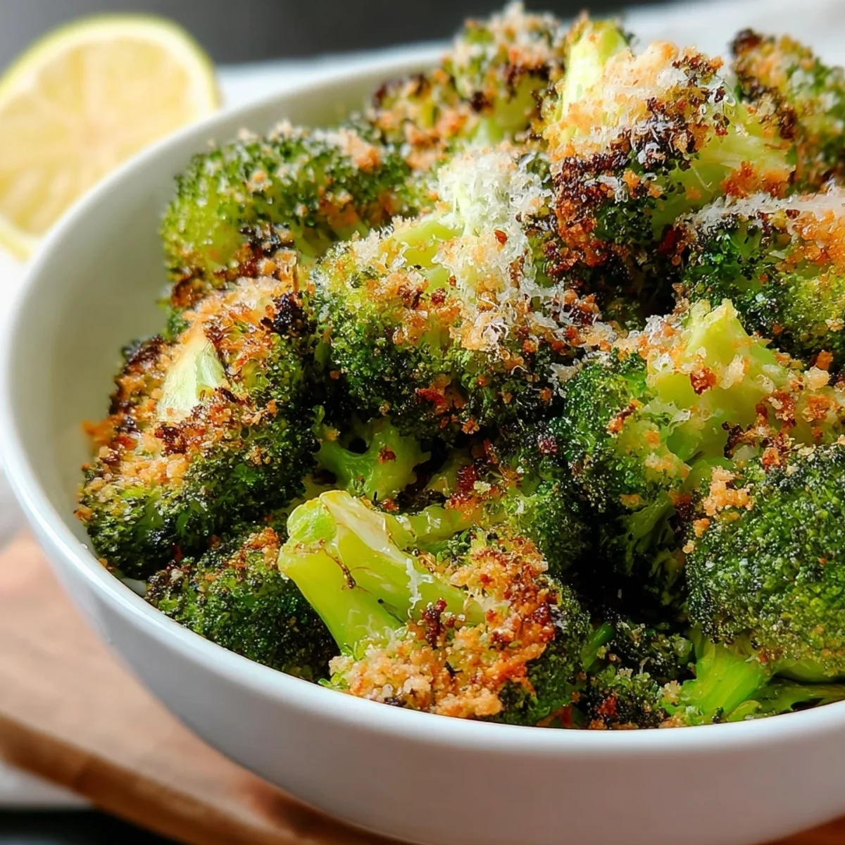 Parmesan Crusted Broccoli: Crispy Roasted Florets