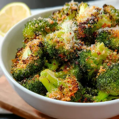 Parmesan Crusted Broccoli: Crispy Roasted Florets