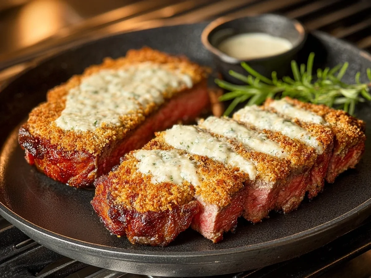 Parmesan Crusted Steak: Pan-Seared & Garlic-Herb Infused - Featured Image