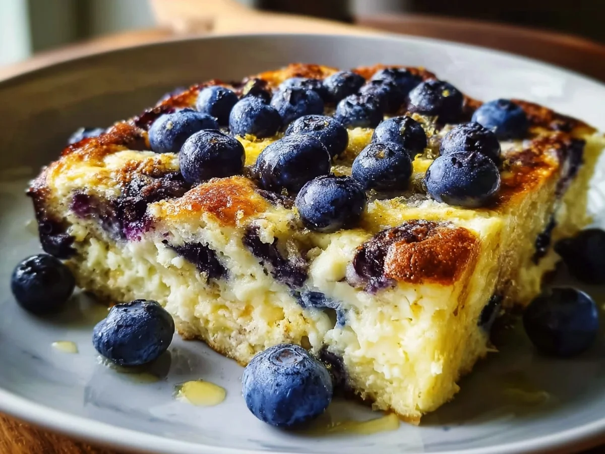Protein Blueberry Cottage Cheese Bake: Creamy & Easy - Featured Image