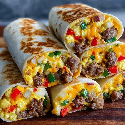 Protein Breakfast Burritos: Freezer-Ready Meal Prep