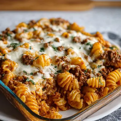Protein Pasta Bake with Ground Beef & Cottage Cheese