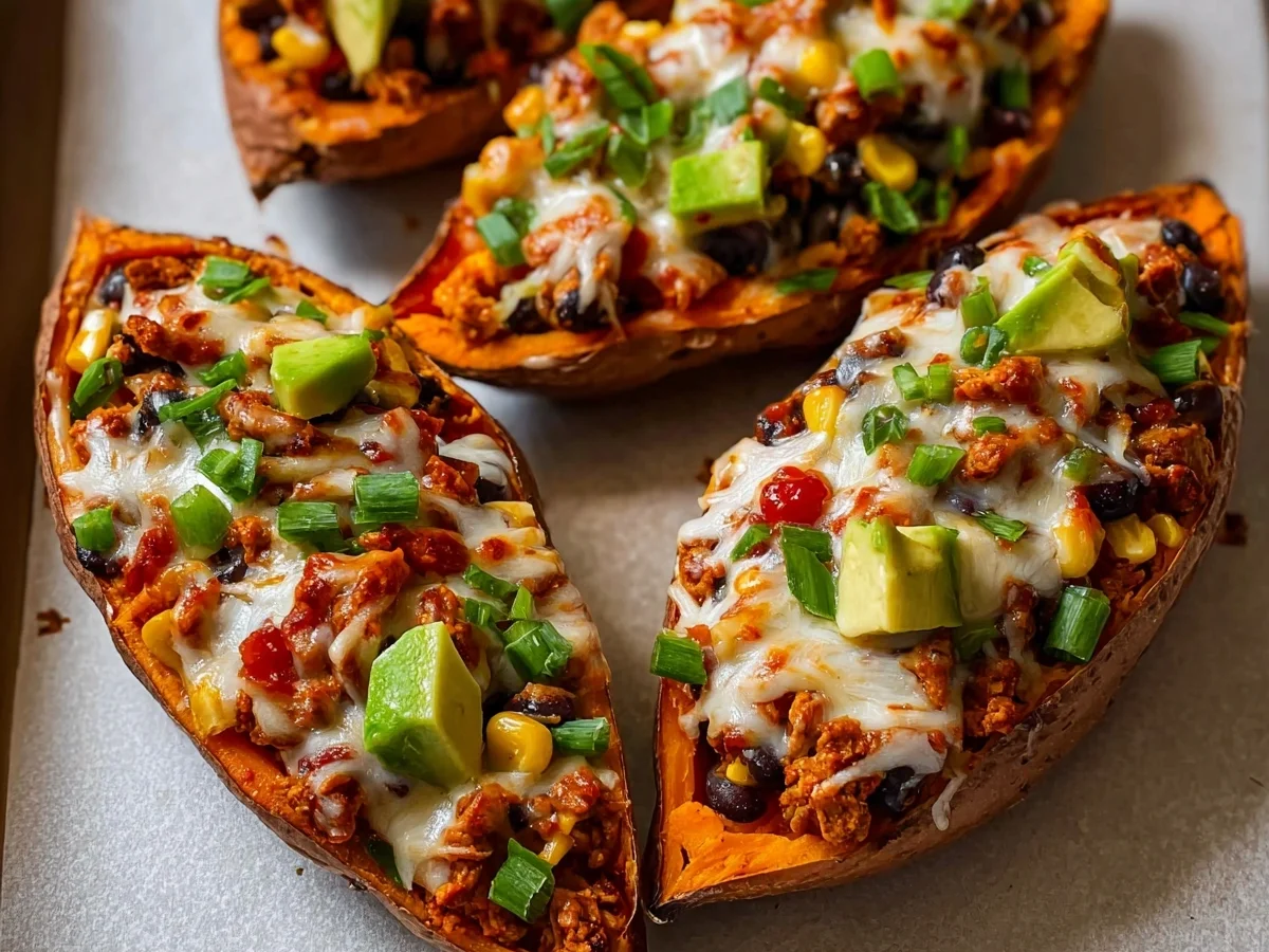 Protein Sweet Potato Boats: Easy & Healthy Dinner - Featured Image