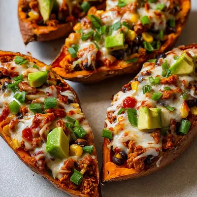 Protein Sweet Potato Boats: Easy & Healthy Dinner