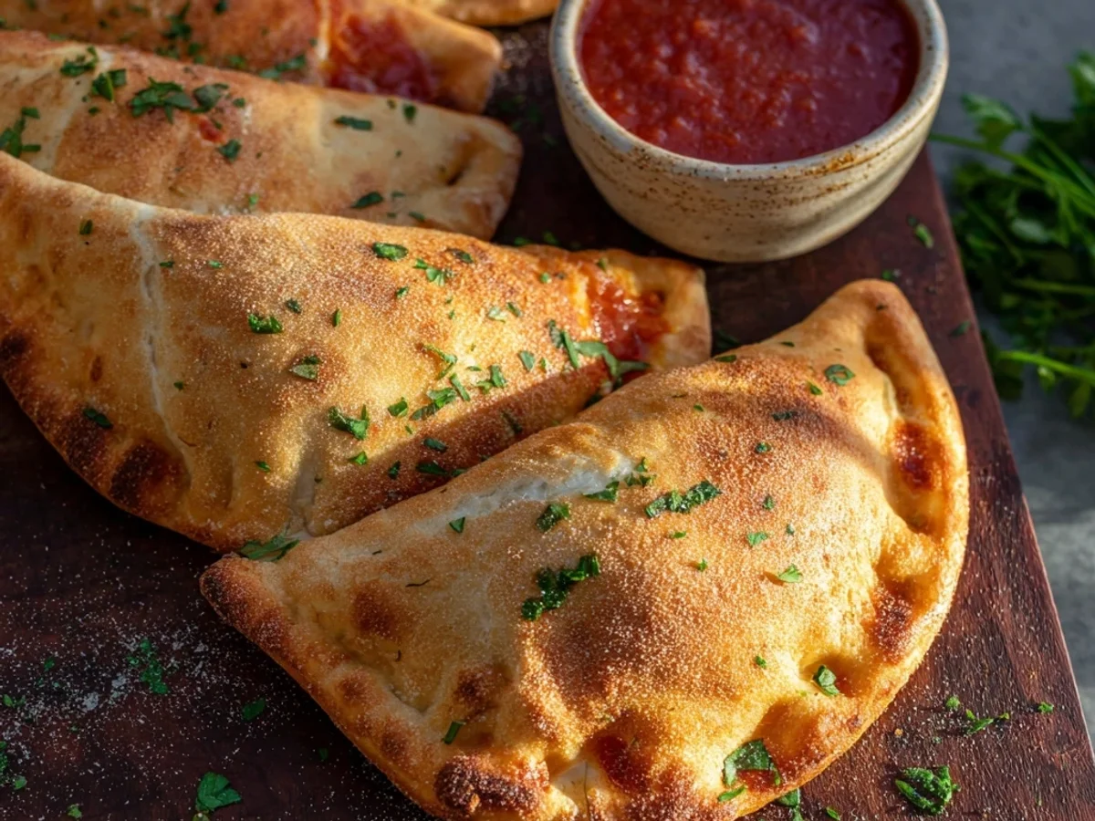 Quick Air Fryer Calzones: Golden Crust, Cheesy Fillings - Featured Image