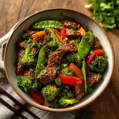 Quick Beef Stir Fry with Crisp Vegetables