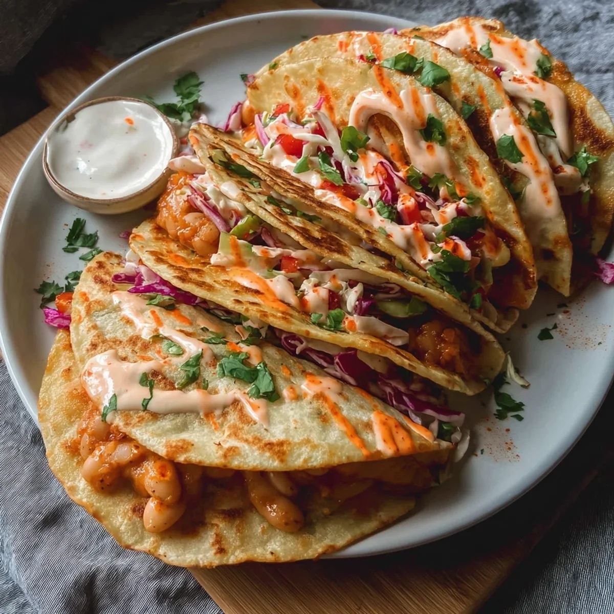 Quick Buffalo White Bean Tacos