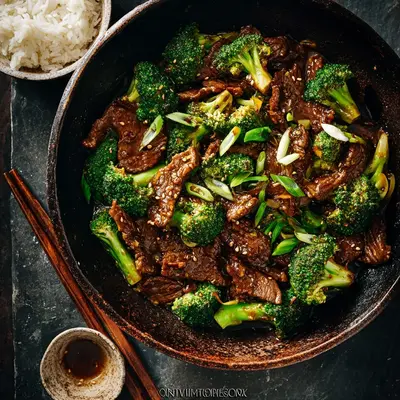 Quick Chinese Beef & Broccoli Stir-Fry Dinner