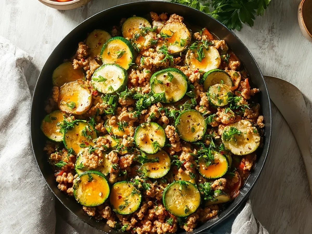 Quick Ground Turkey Zucchini Skillet for Weeknights - Featured Image