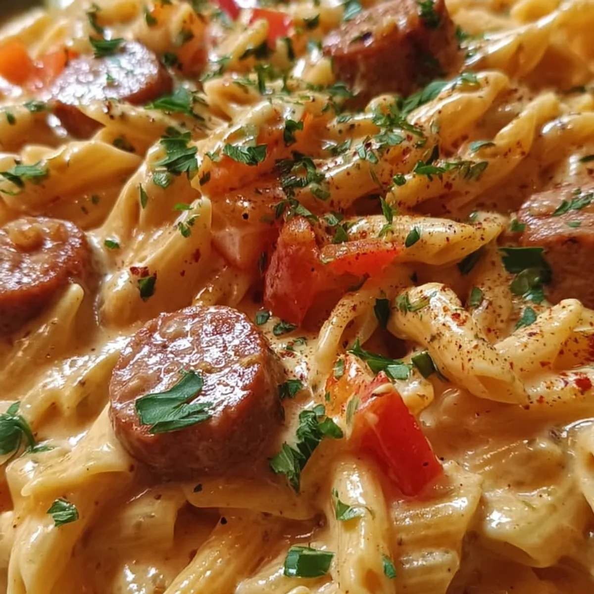 Quick One-Pot Creamy Cajun Sausage Pasta