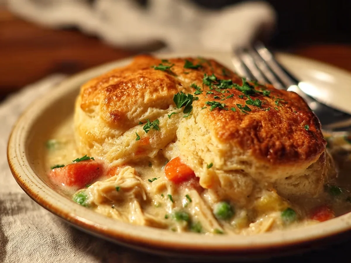 Red Lobster Biscuit Chicken Pot Pie: Fluffy Top, Creamy Fill - Featured Image