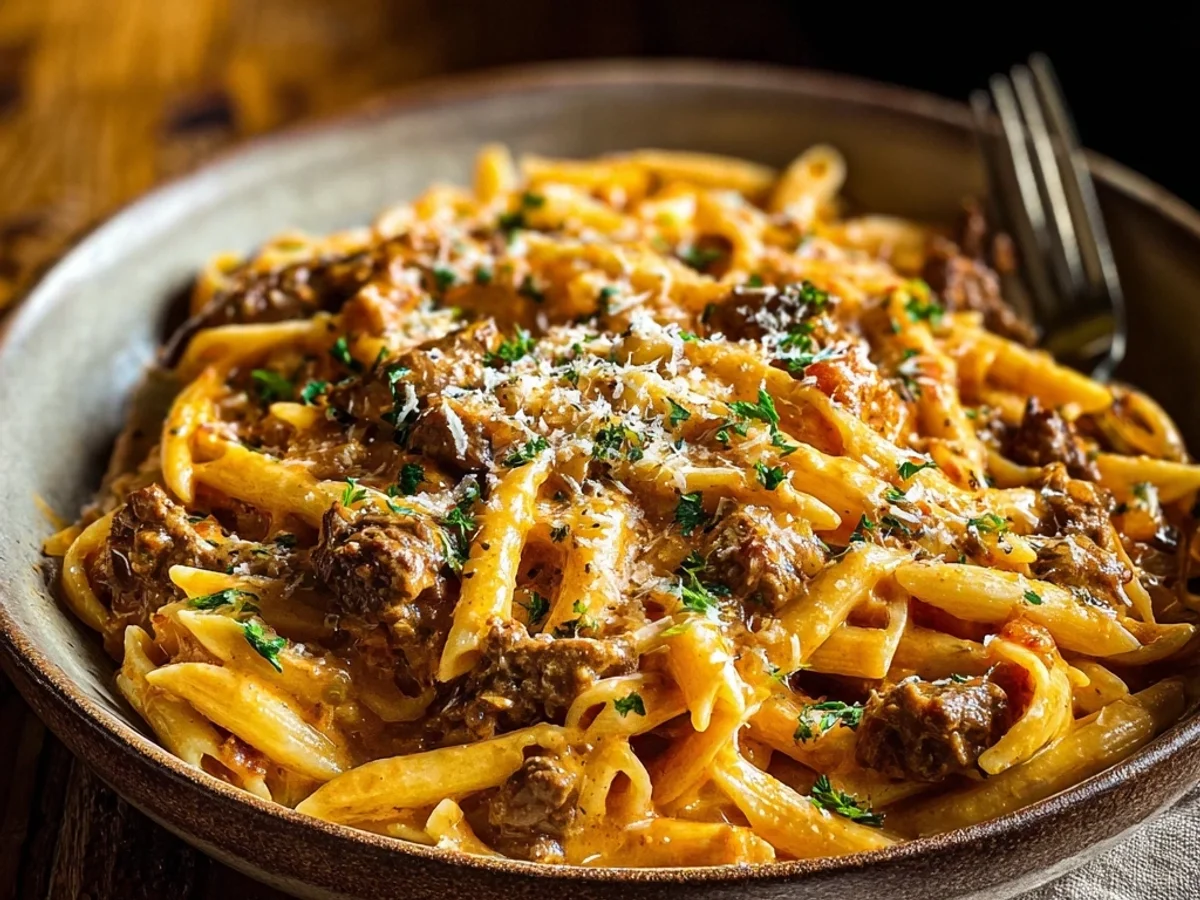 Rich Creamy Beef Pasta for a Satisfying Meal - Featured Image