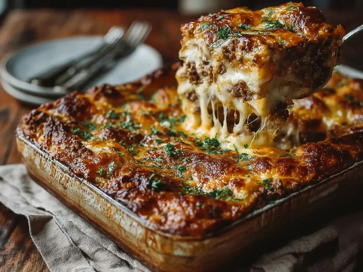 Rustic Cattle Drive Beef Casserole - Featured Image