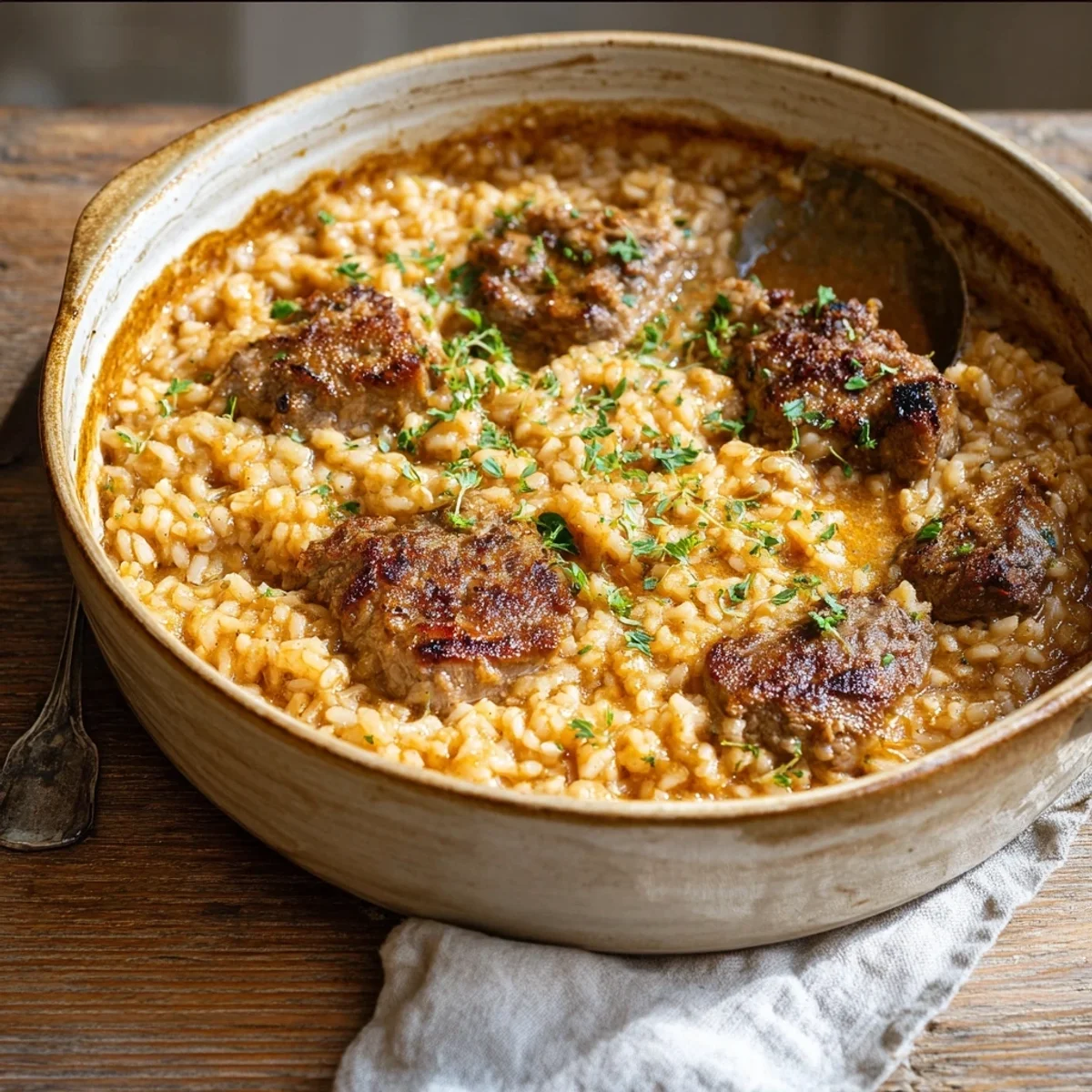 Savory Lamb Chop Casserole with Rice for Comfort