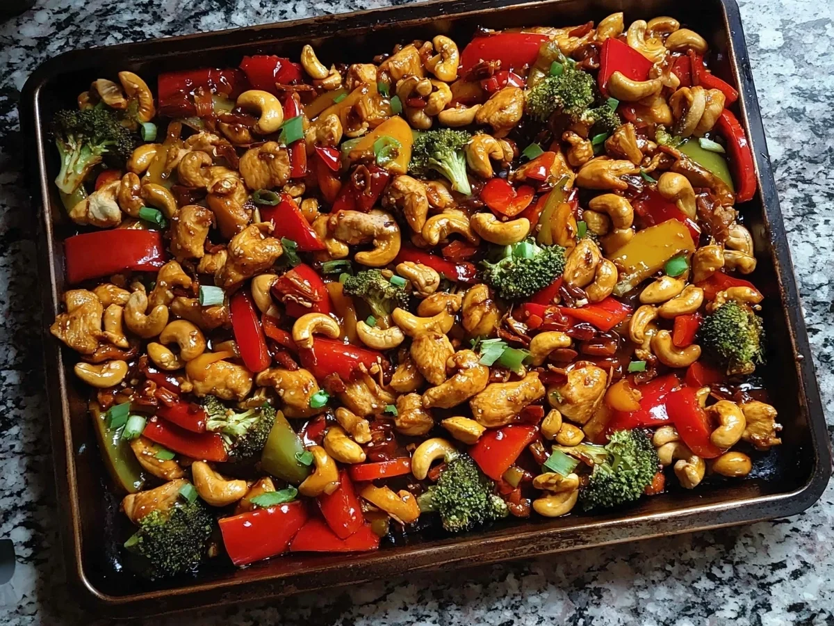 Sheet Pan Cashew Chicken: Easy One-Pan Dinner - Featured Image