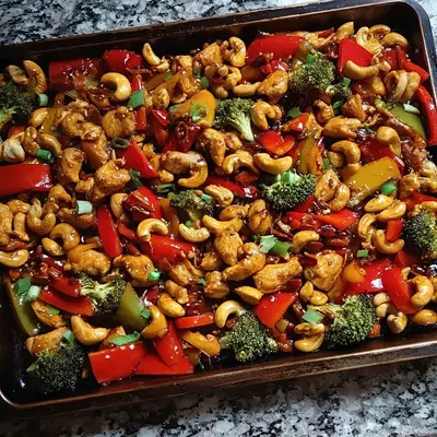 Sheet Pan Cashew Chicken: Easy One-Pan Dinner