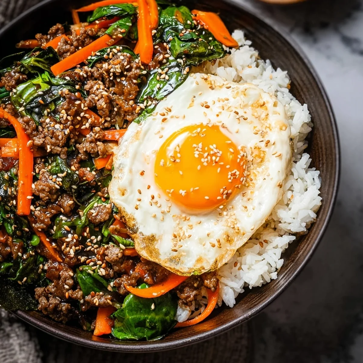 Shortcut One Skillet Ground Beef Bibimbap