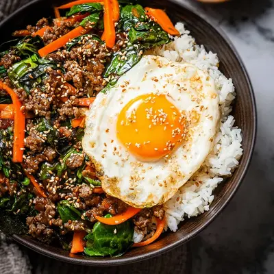 Shortcut One Skillet Ground Beef Bibimbap