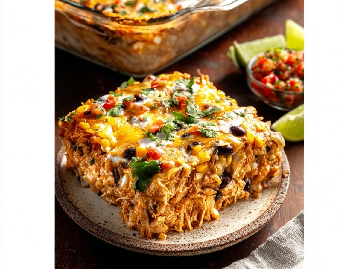 Simple Chicken Burrito Casserole for Quick Dinners - Featured Image