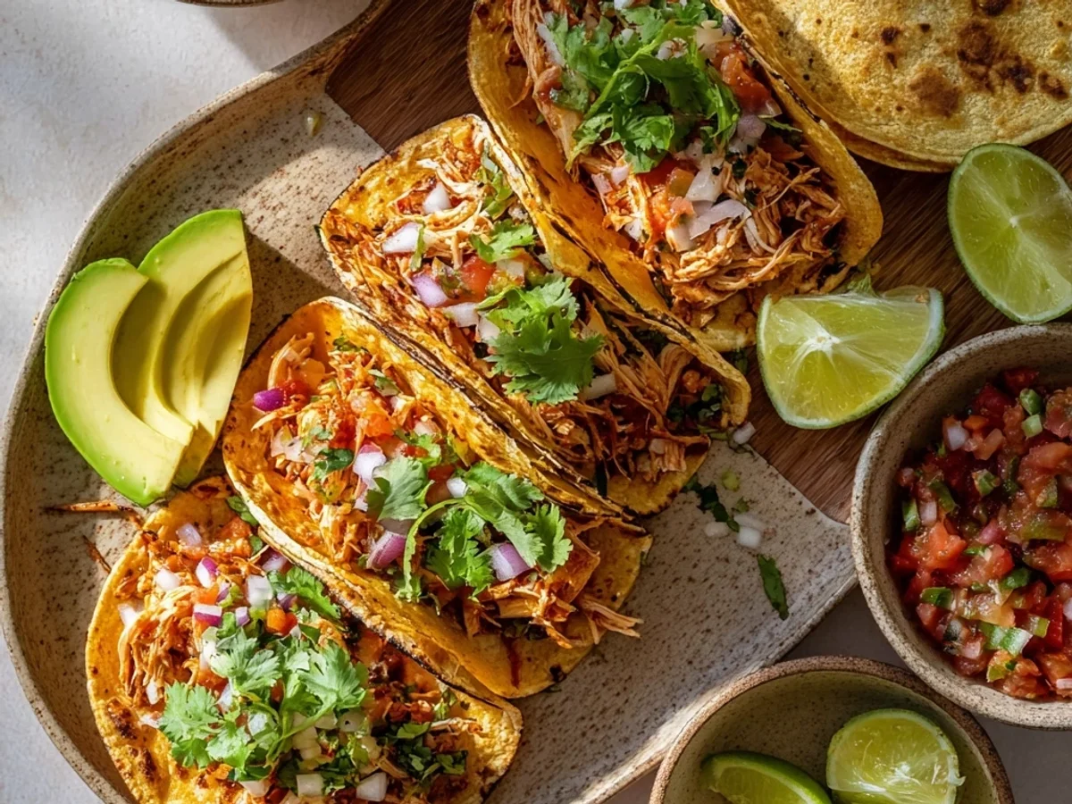 Simple Crockpot Chicken Tacos: Weeknight Flavor Magic - Featured Image