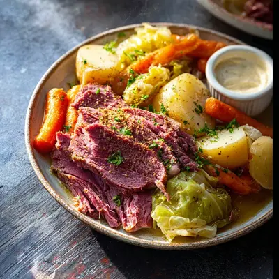 Simple Easy Crockpot Corned Beef and Cabbage Dinner