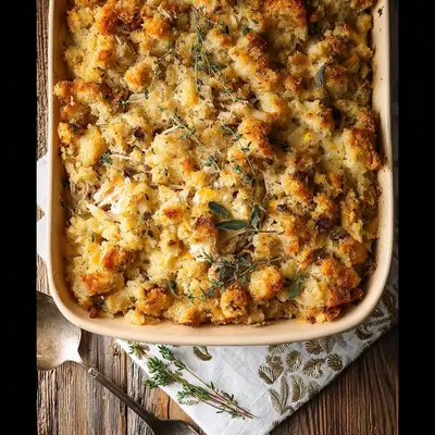 Simple Rotisserie Chicken Stuffing Casserole Bake