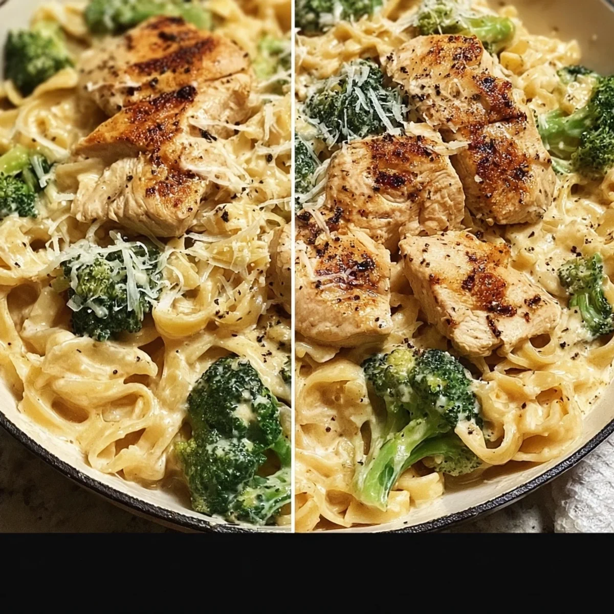 Skinny Chicken Broccoli Alfredo: Healthy & Creamy