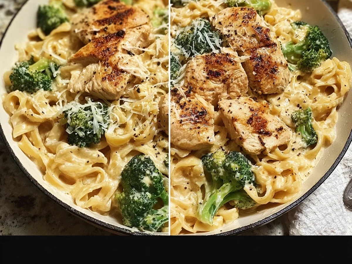Skinny Chicken Broccoli Alfredo: Healthy & Creamy - Featured Image