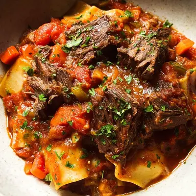Slow-Cooked Beef Short Rib Ragu Recipe