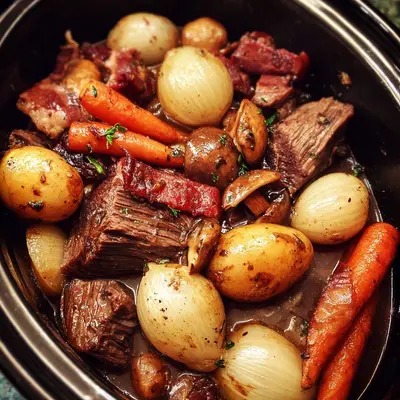 Slow Cooker Beef Bourguignon: Tender & Rich Recipe