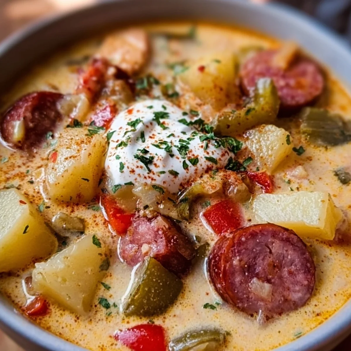 Slow Cooker Cajun Potato Soup: Creamy & Hearty