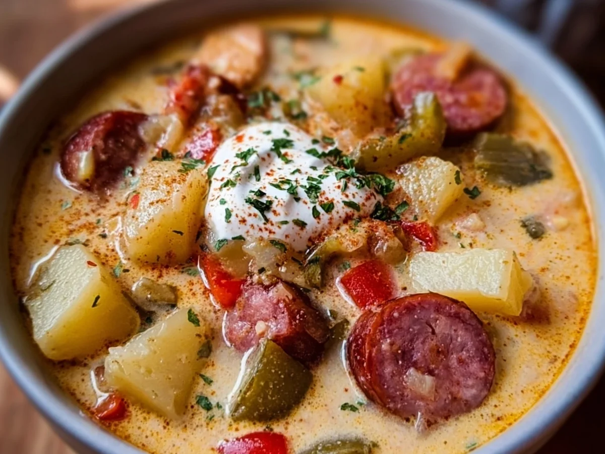 Slow Cooker Cajun Potato Soup: Creamy & Hearty - Featured Image