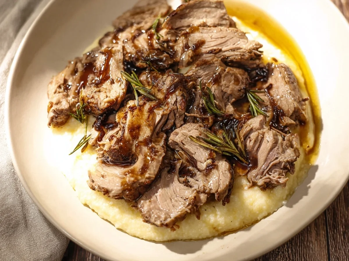 Slow Cooker Lamb Tenderloin with Herbs - Featured Image
