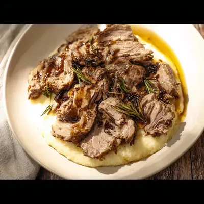 Slow Cooker Lamb Tenderloin with Herbs