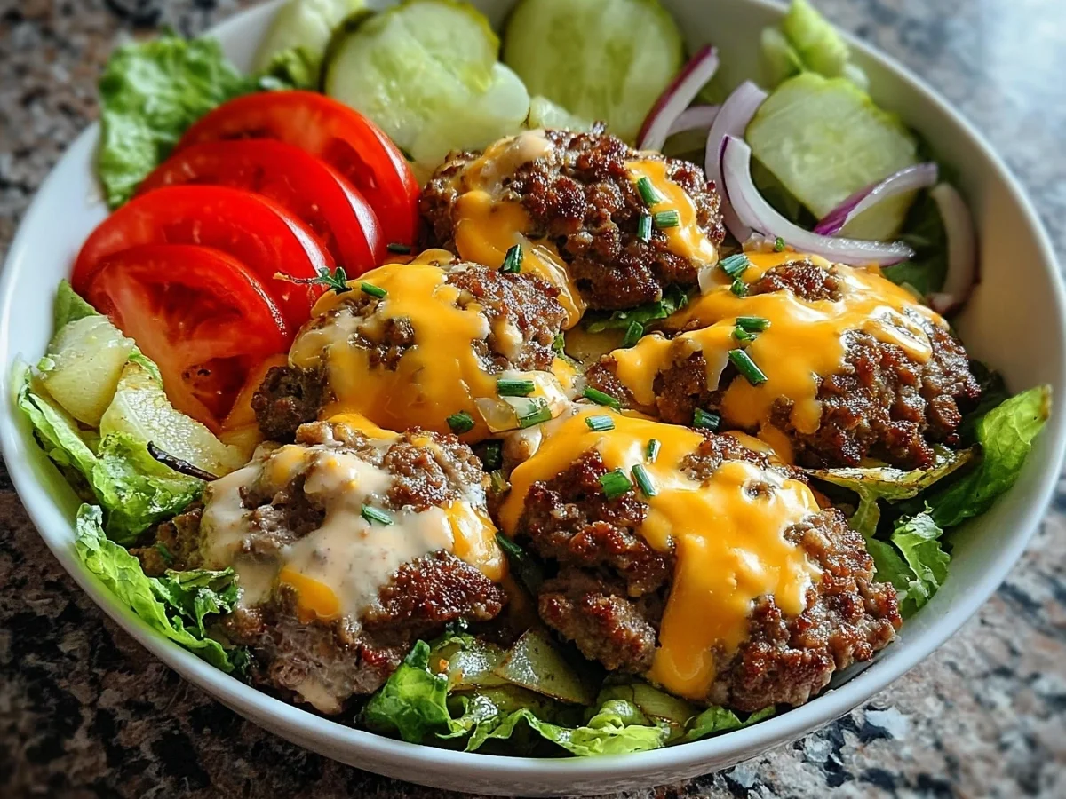 Smash Burger Bowl: Quick Low-Carb Dinner Recipe - Featured Image