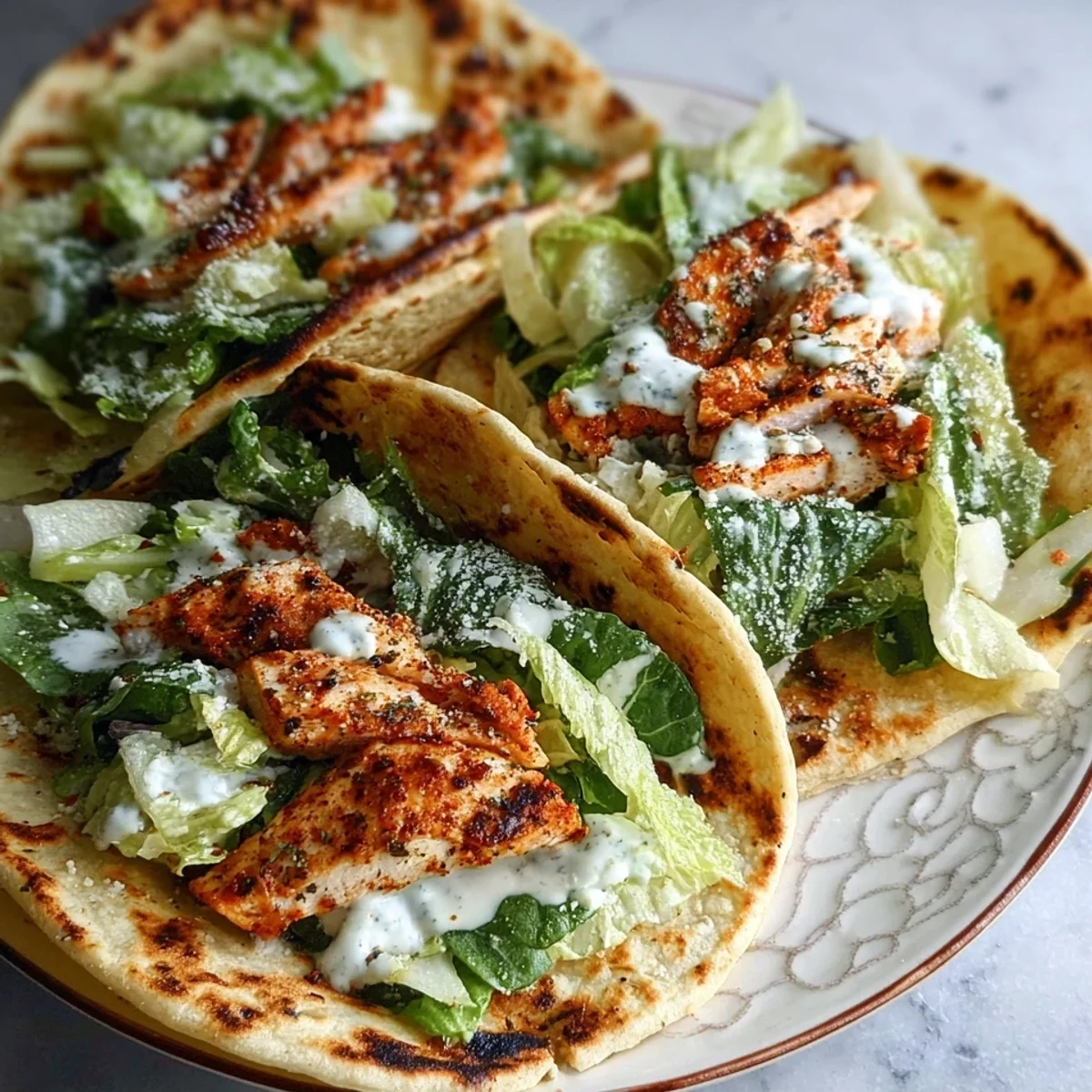 Smash Chicken Caesar Tacos: Quick & High-Protein Dinner