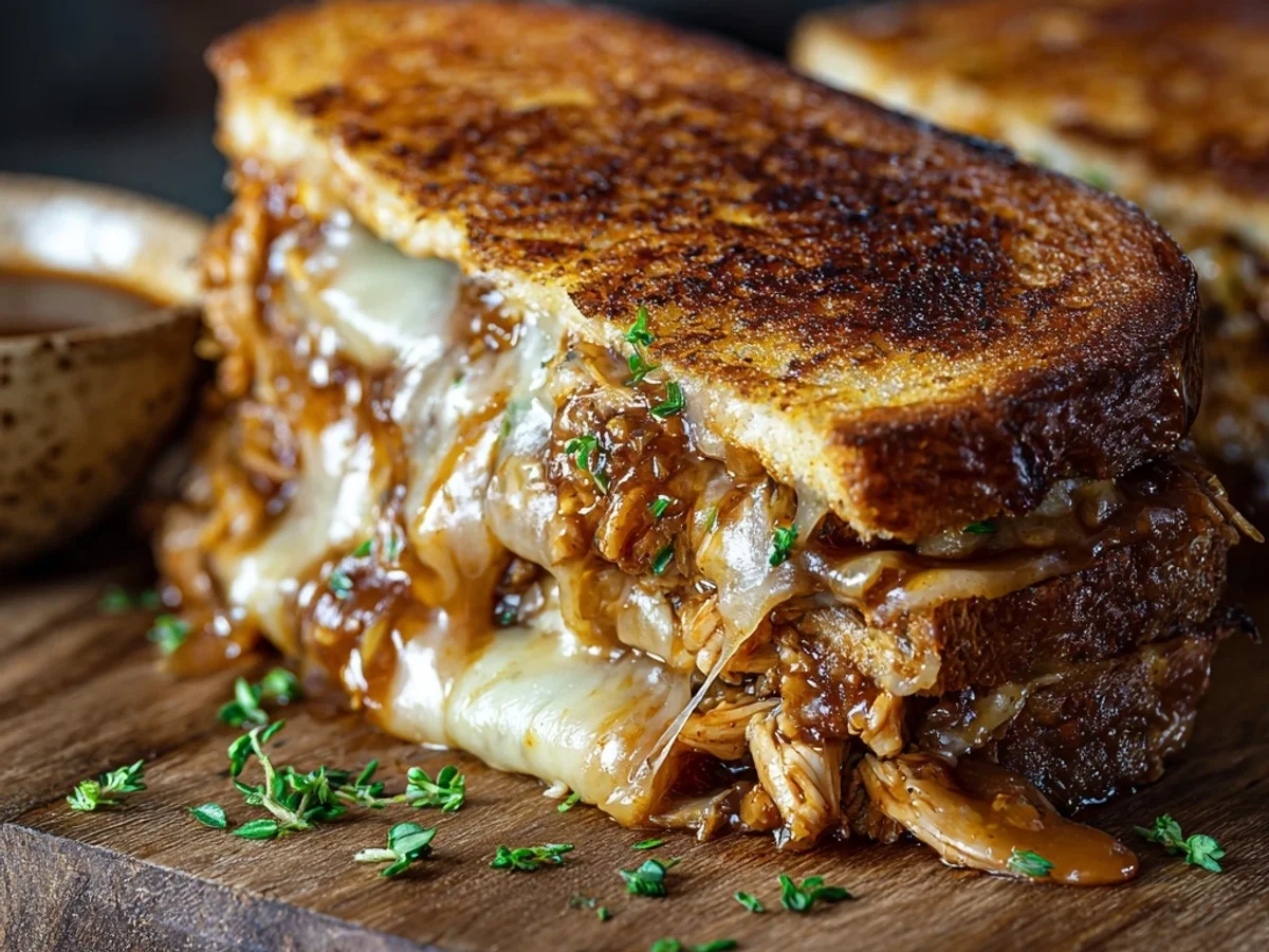 Smoky BBQ Chicken Grilled Cheese Sandwich: A Family Favorite - Featured Image