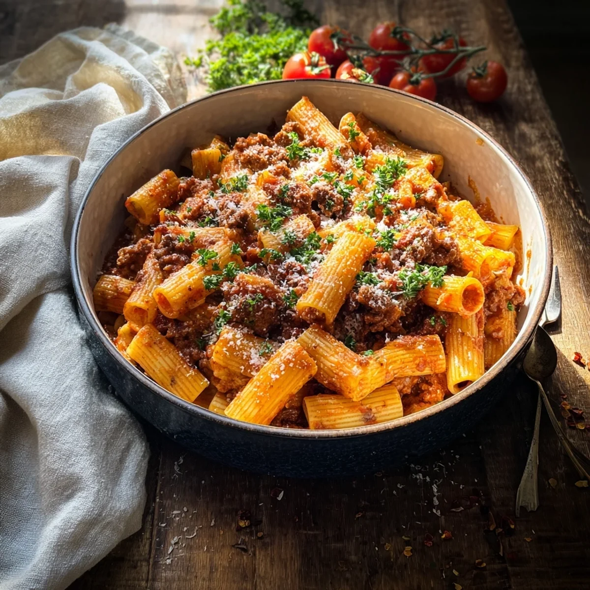 Spicy Beef Sausage Rigatoni Pasta Dish: Weeknight Comfort