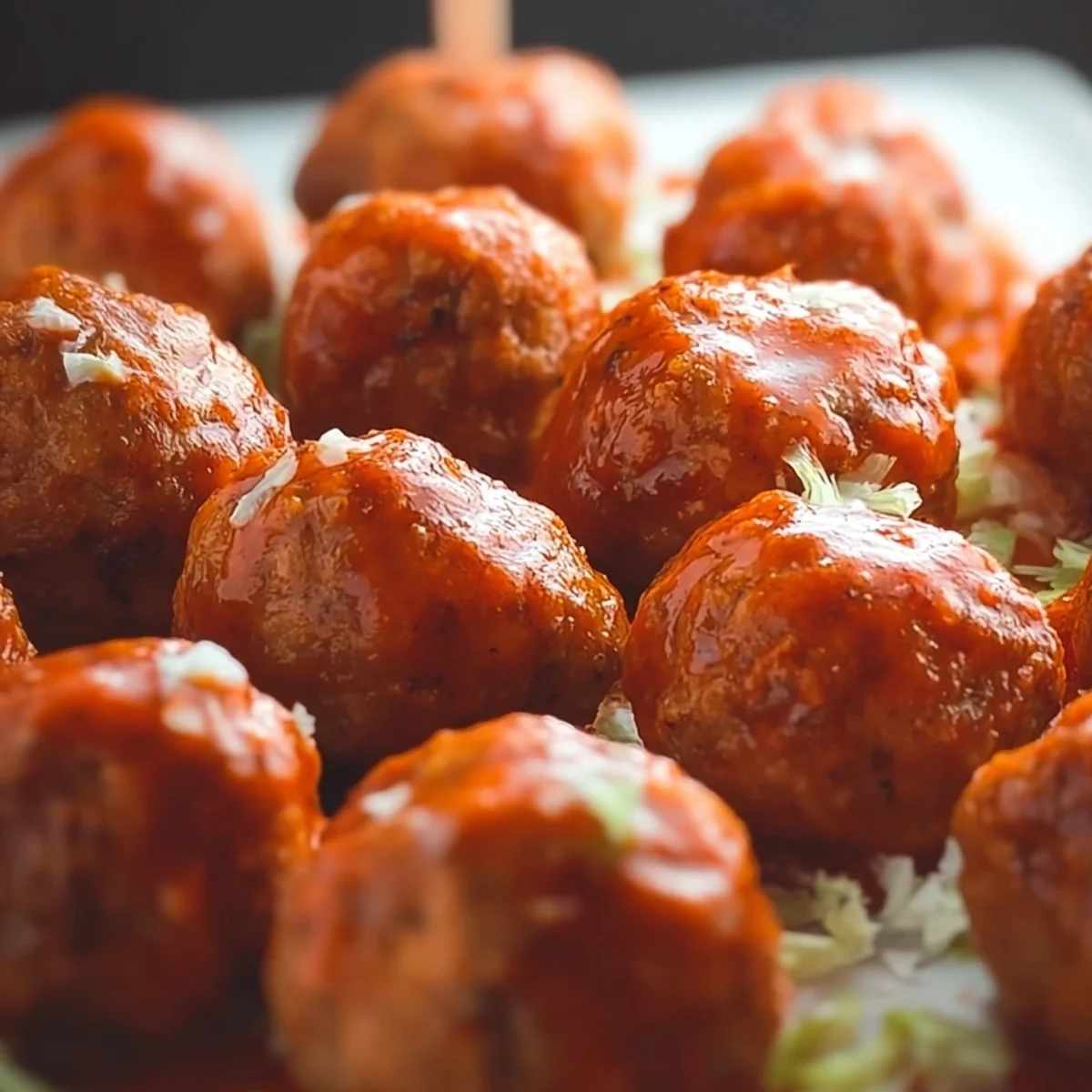 Spicy Buffalo Chicken Meatballs